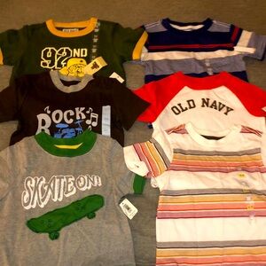Old Navy Gap 6 Top Bundle All New With Tags Boys 12-18 Months
